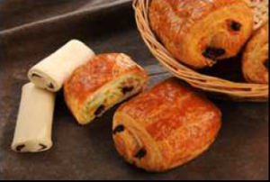 Pain au chocolat prépoussé butter 70g raw